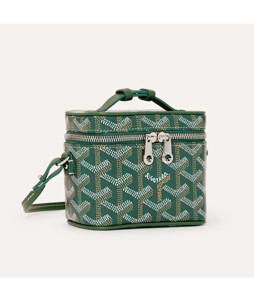 GOYARD Зеленая кожаная сумка через плечо, фото 2