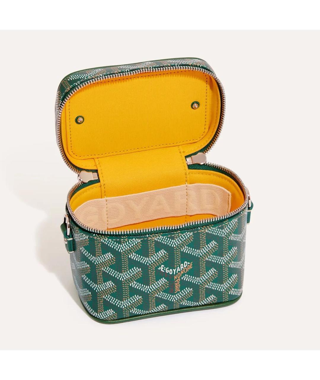 GOYARD Зеленая кожаная сумка через плечо, фото 4