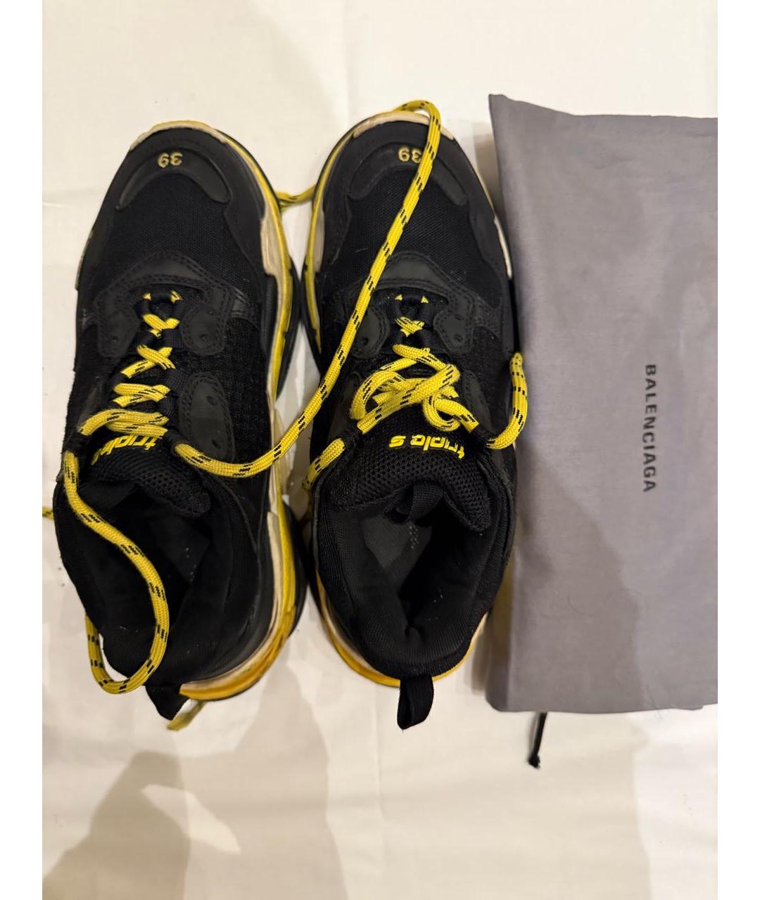 BALENCIAGA Черные кроссовки, фото 3