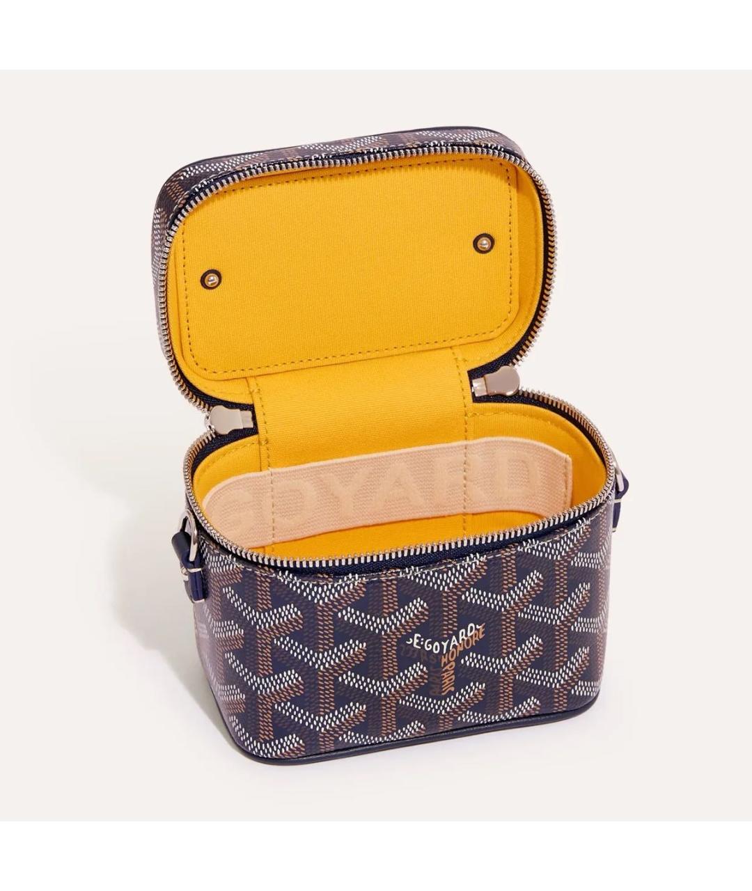 GOYARD Темно-синяя кожаная сумка через плечо, фото 4