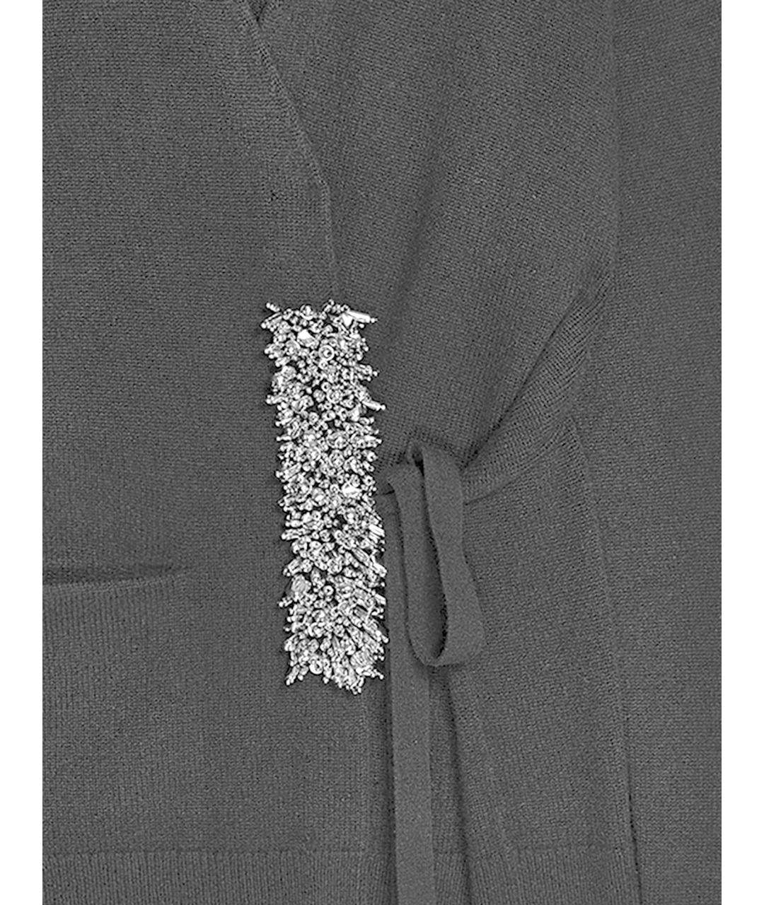 DRIES VAN NOTEN Серый кашемировый кардиган, фото 3