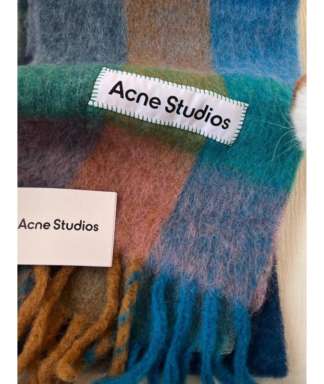 ACNE STUDIOS Мульти шерстяной шарф, фото 2