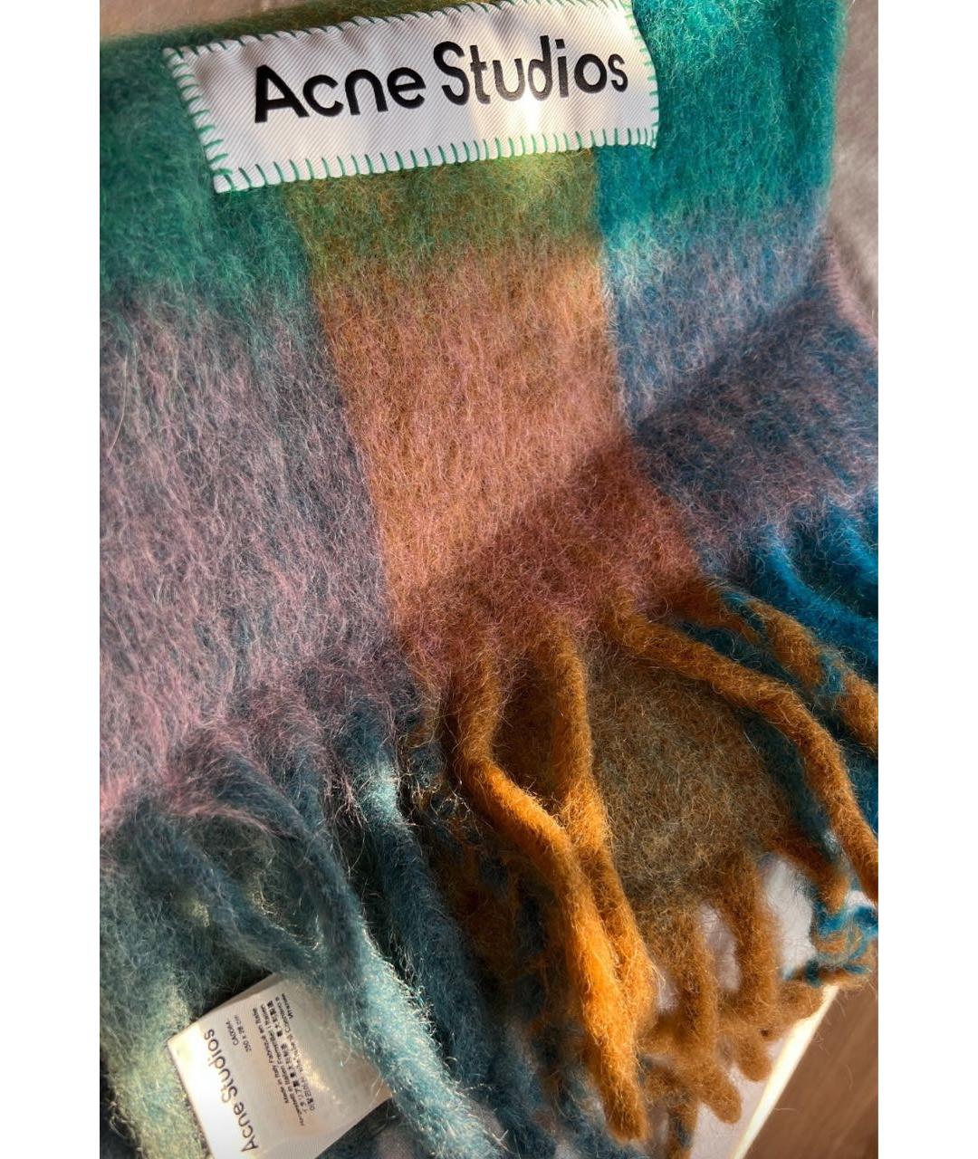 ACNE STUDIOS Мульти шерстяной шарф, фото 3