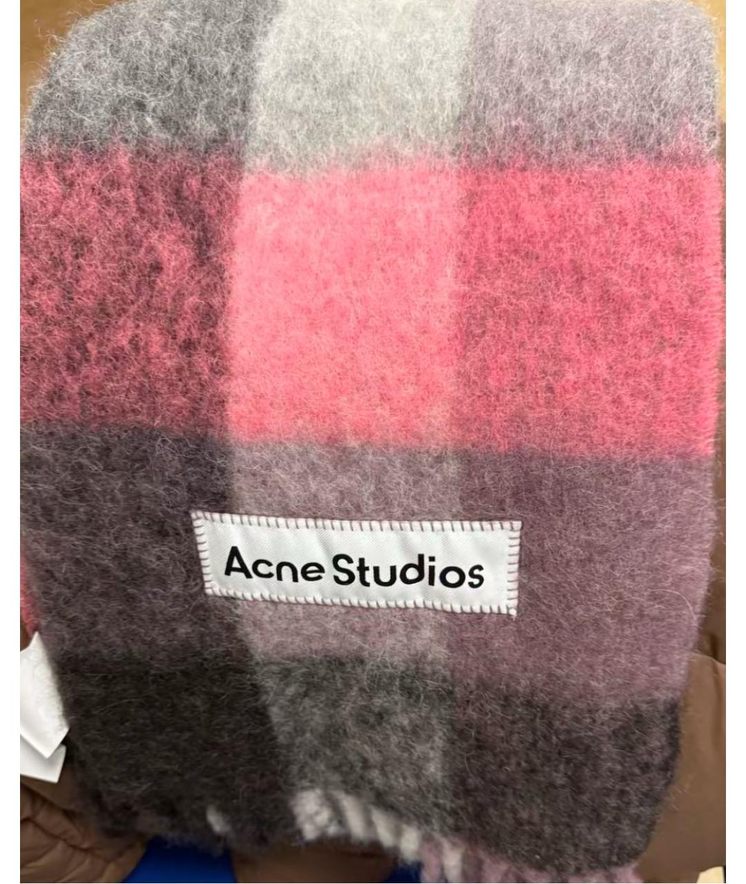 ACNE STUDIOS Мульти шерстяной шарф, фото 4