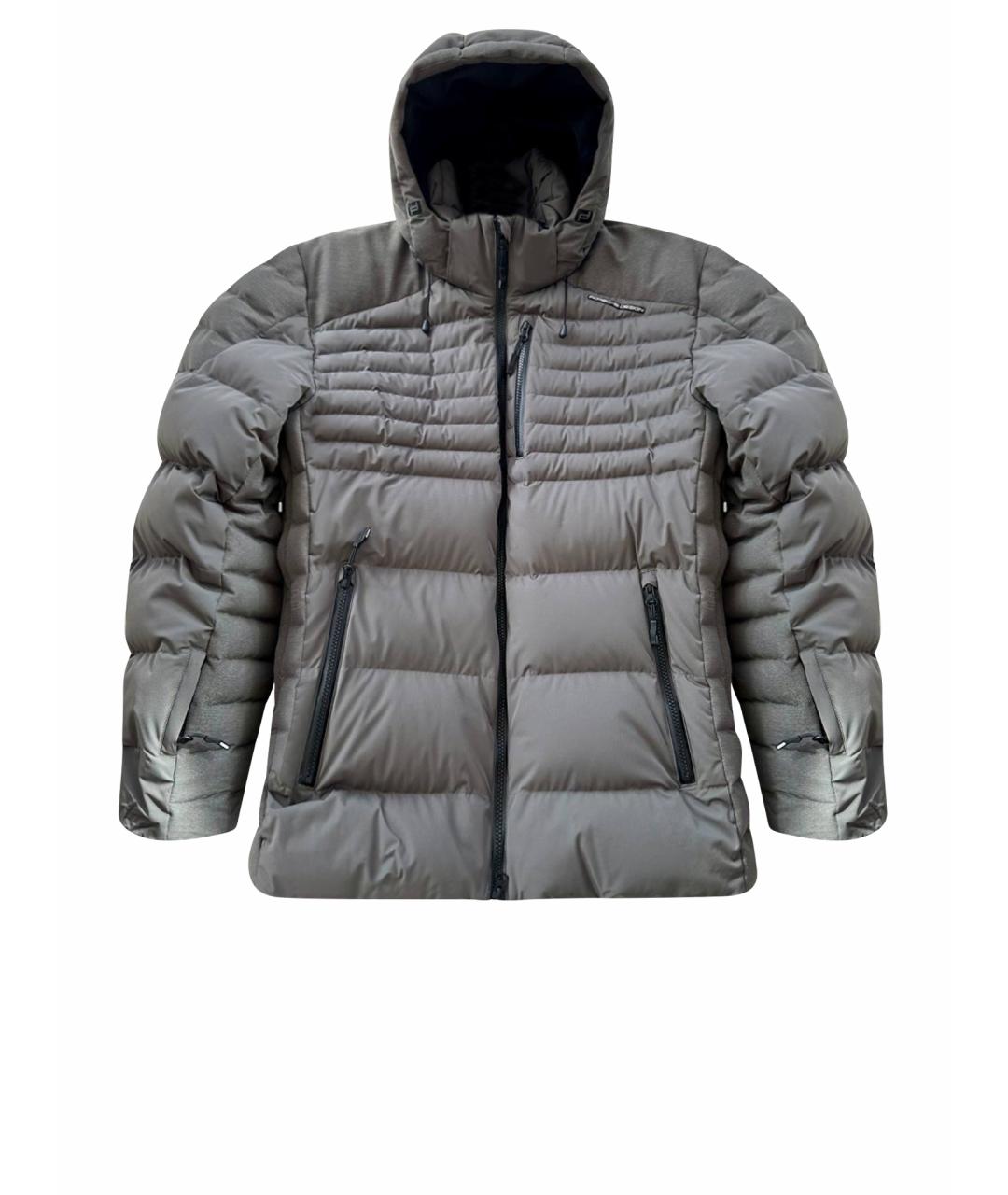 ADIDAS Антрацитовая полиэстеровая куртка, фото 1