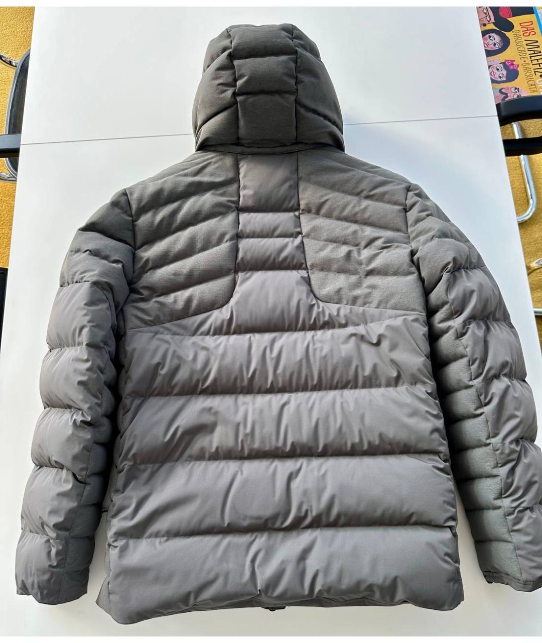 ADIDAS Антрацитовая полиэстеровая куртка, фото 6