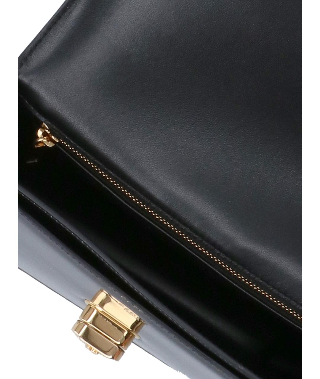 CELINE Черная сумка через плечо из лакированной кожи, фото 4