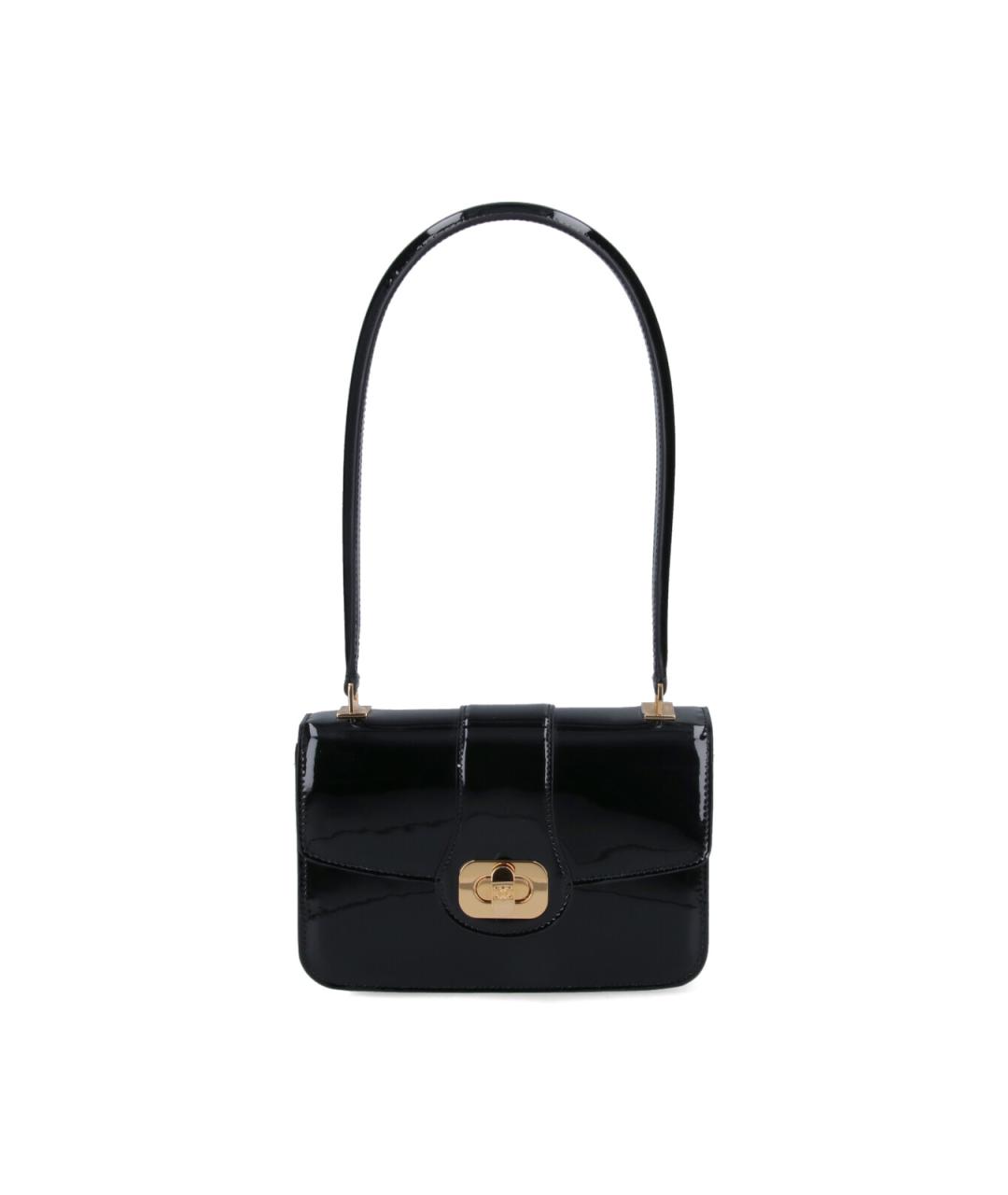 CELINE Черная сумка через плечо из лакированной кожи, фото 1