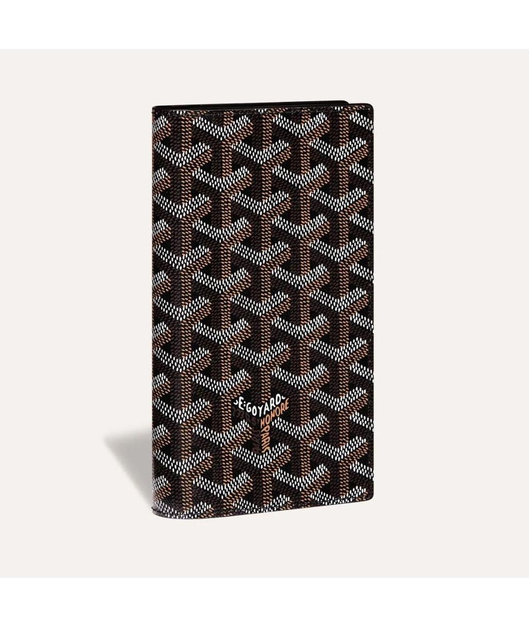 GOYARD Черный кожаный кошелек, фото 4
