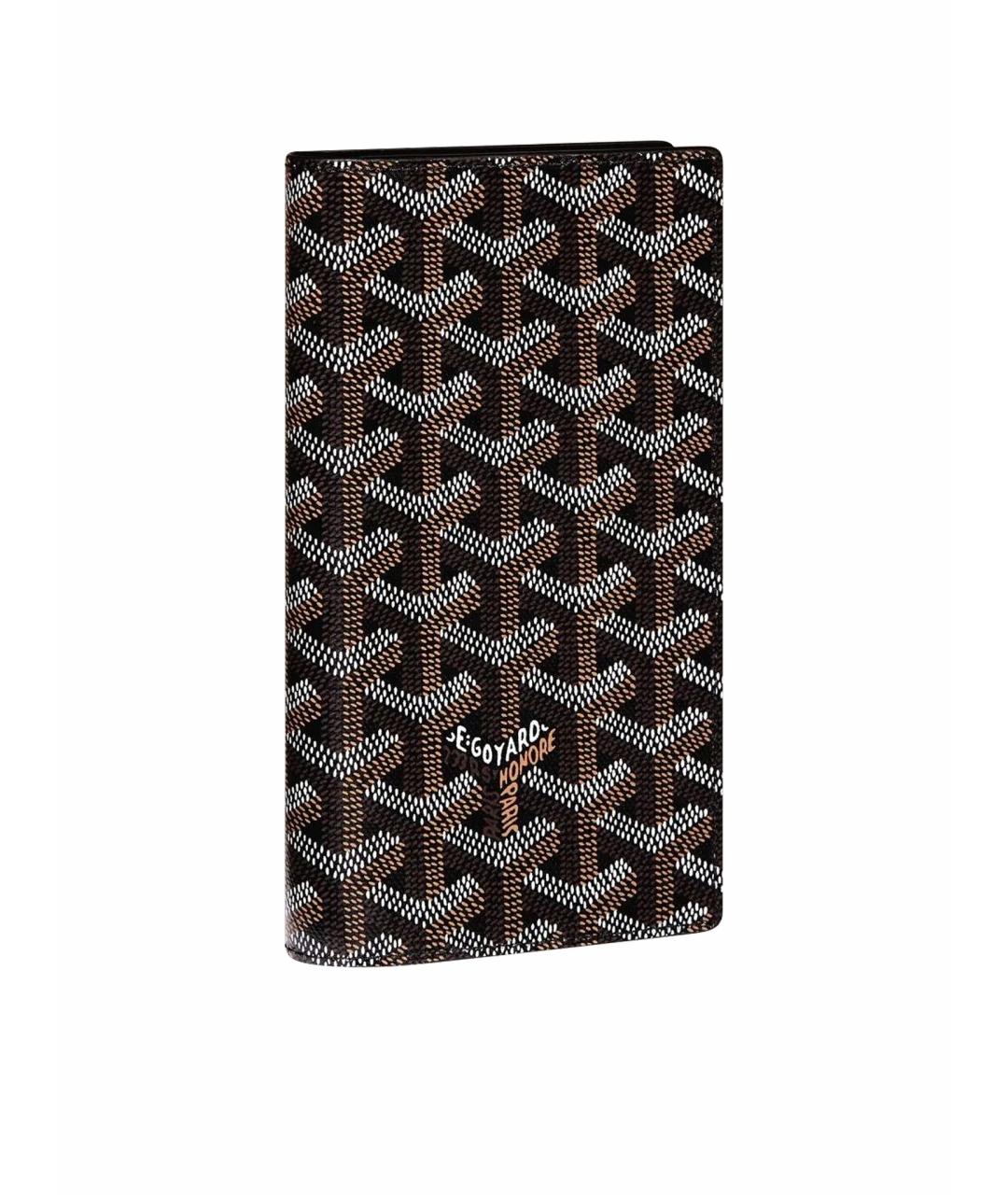GOYARD Черный кожаный кошелек, фото 1