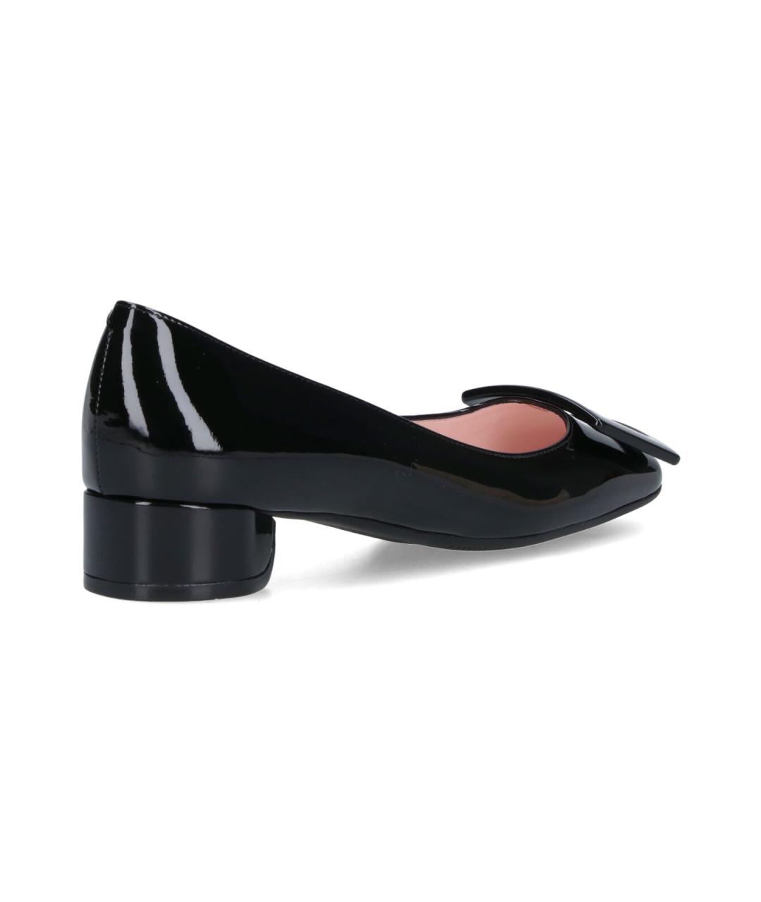 ROGER VIVIER Черные кожаные туфли, фото 4