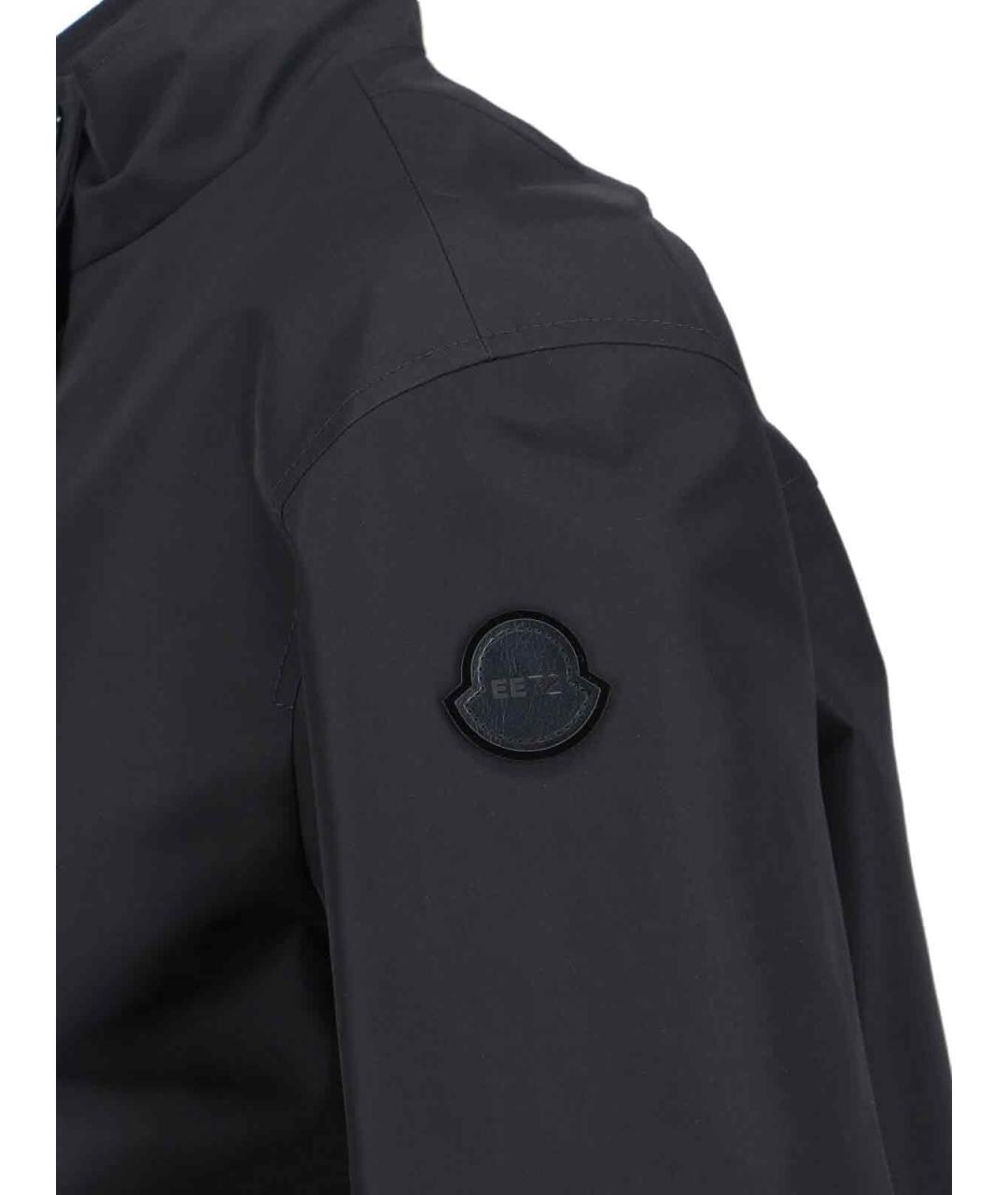 MONCLER Черная полиэстеровая куртка, фото 4