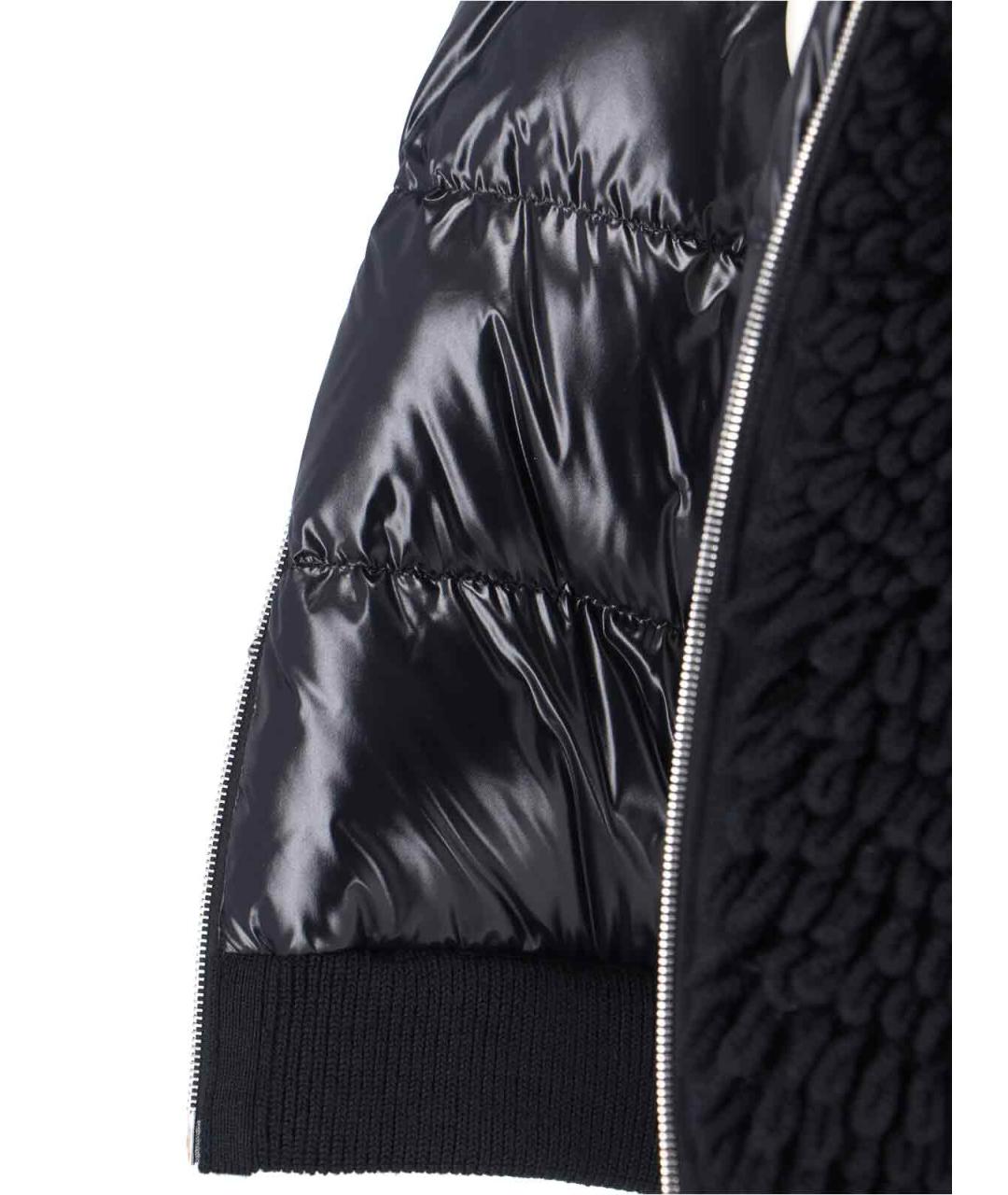 MONCLER Черная шерстяная куртка, фото 5
