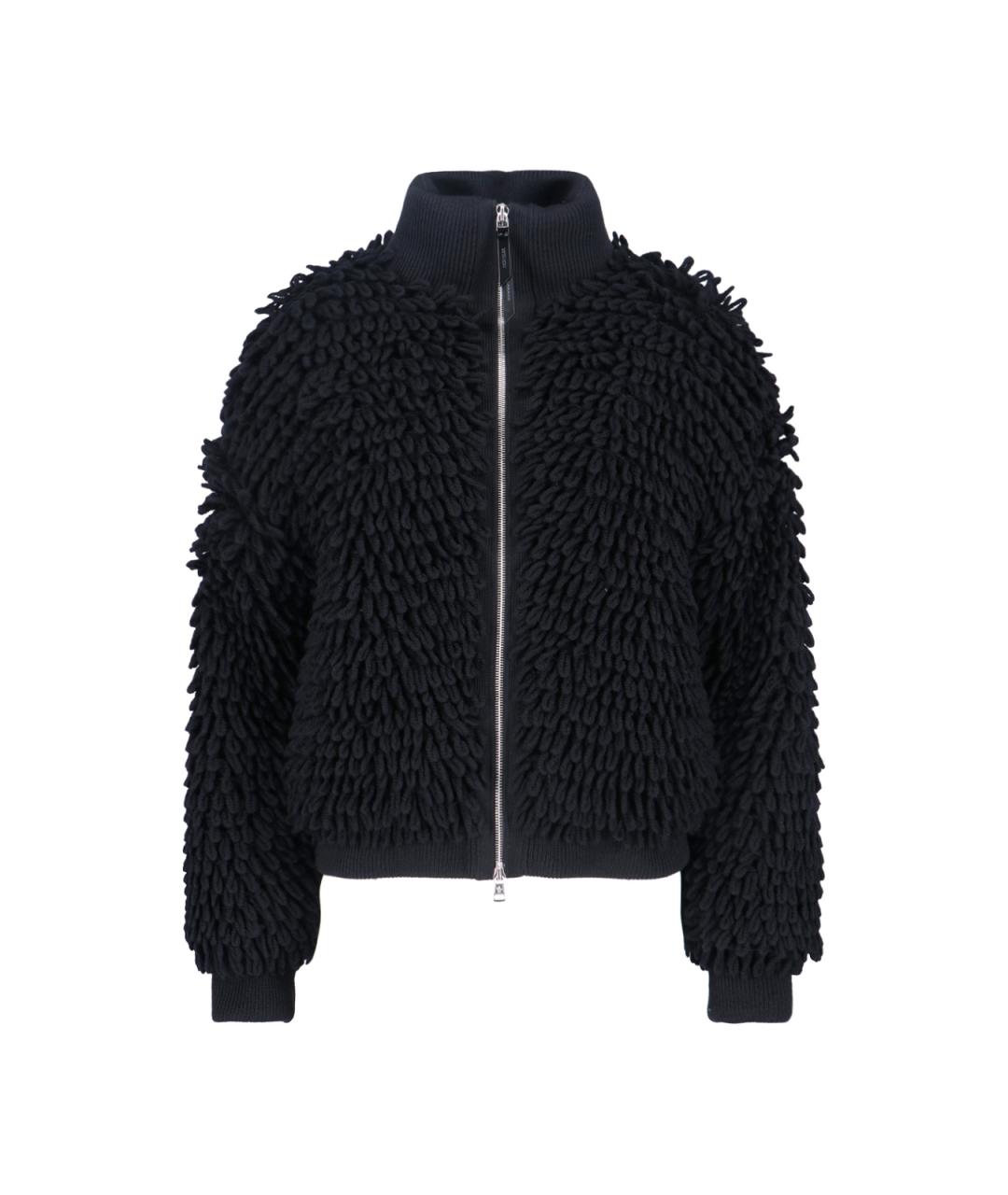 MONCLER Черная шерстяная куртка, фото 6