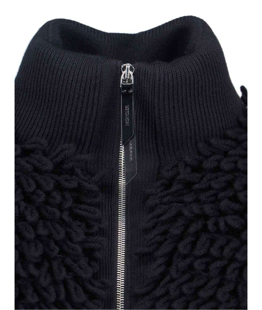 MONCLER Черная шерстяная куртка, фото 4