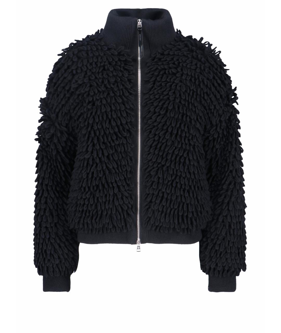 MONCLER Черная шерстяная куртка, фото 1