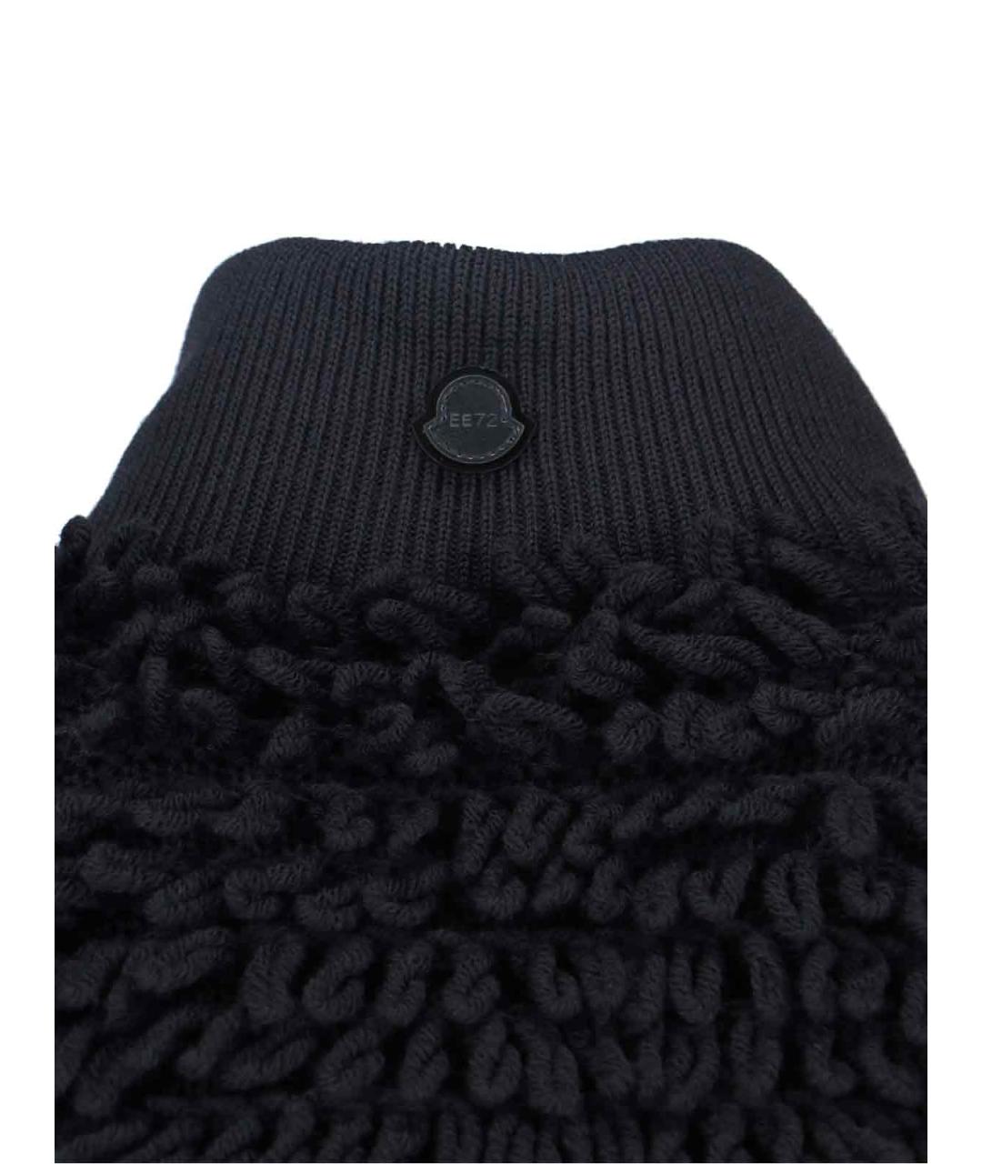 MONCLER Черная шерстяная куртка, фото 3
