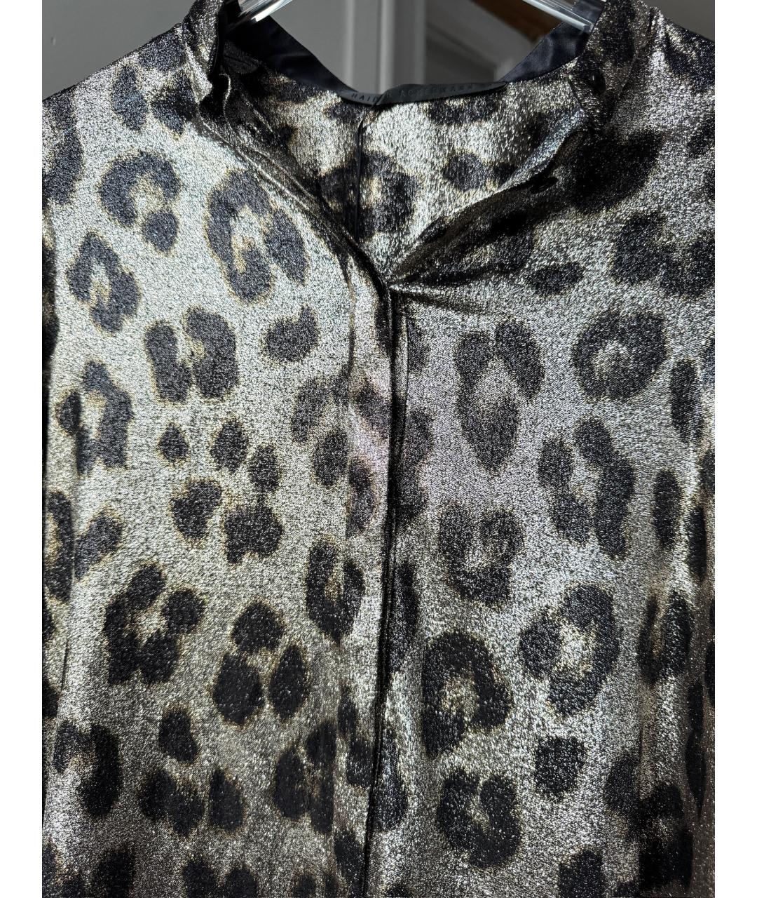 HAIDER ACKERMANN Серая шелковая блузы, фото 4