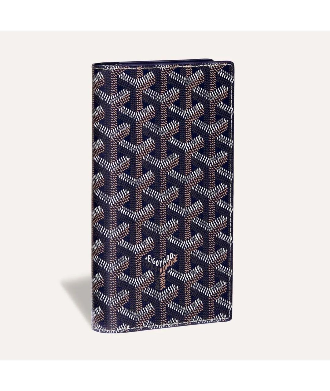 GOYARD Темно-синий кожаный кошелек, фото 4