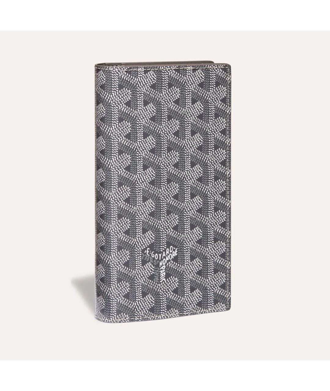 GOYARD Серый кожаный кошелек, фото 4