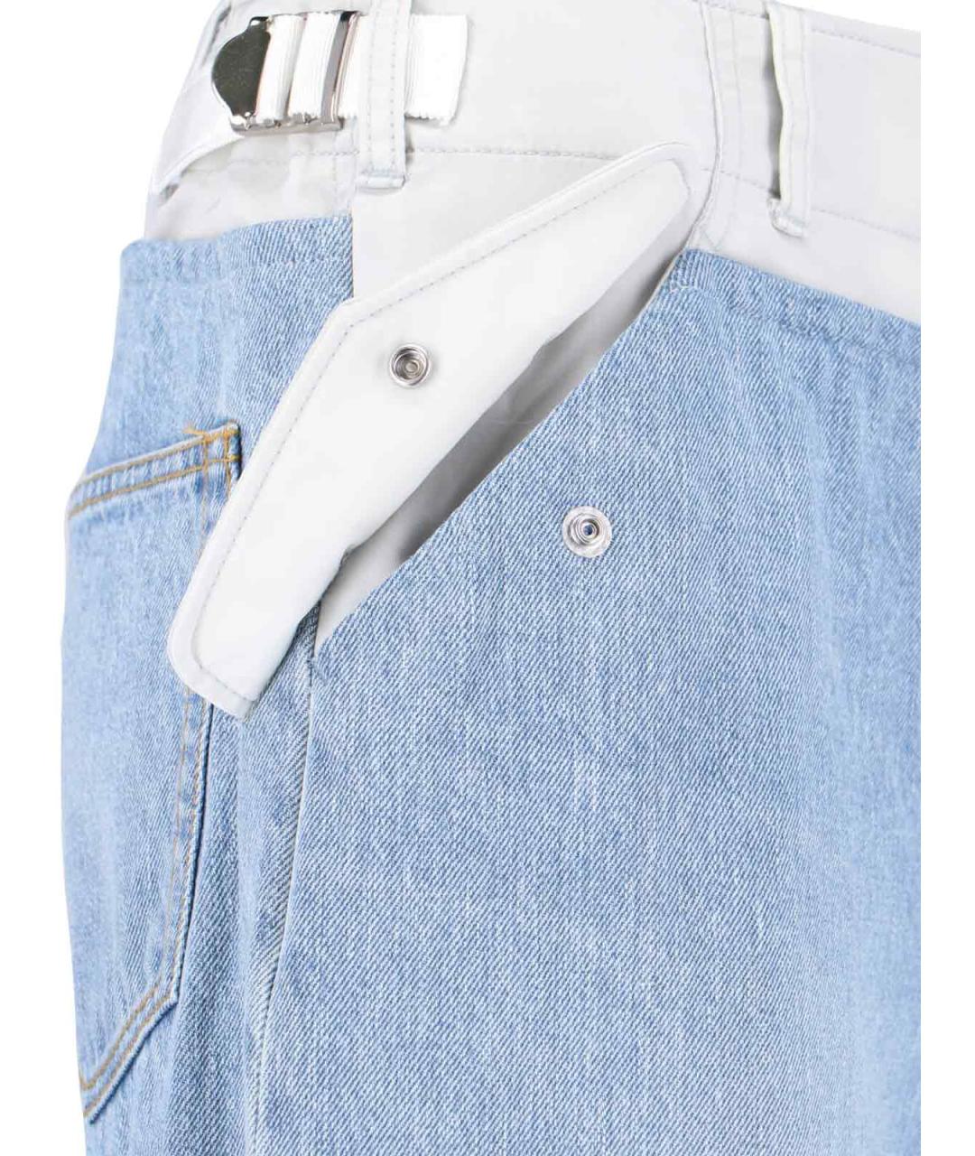 SACAI Голубые хлопковые прямые джинсы, фото 4