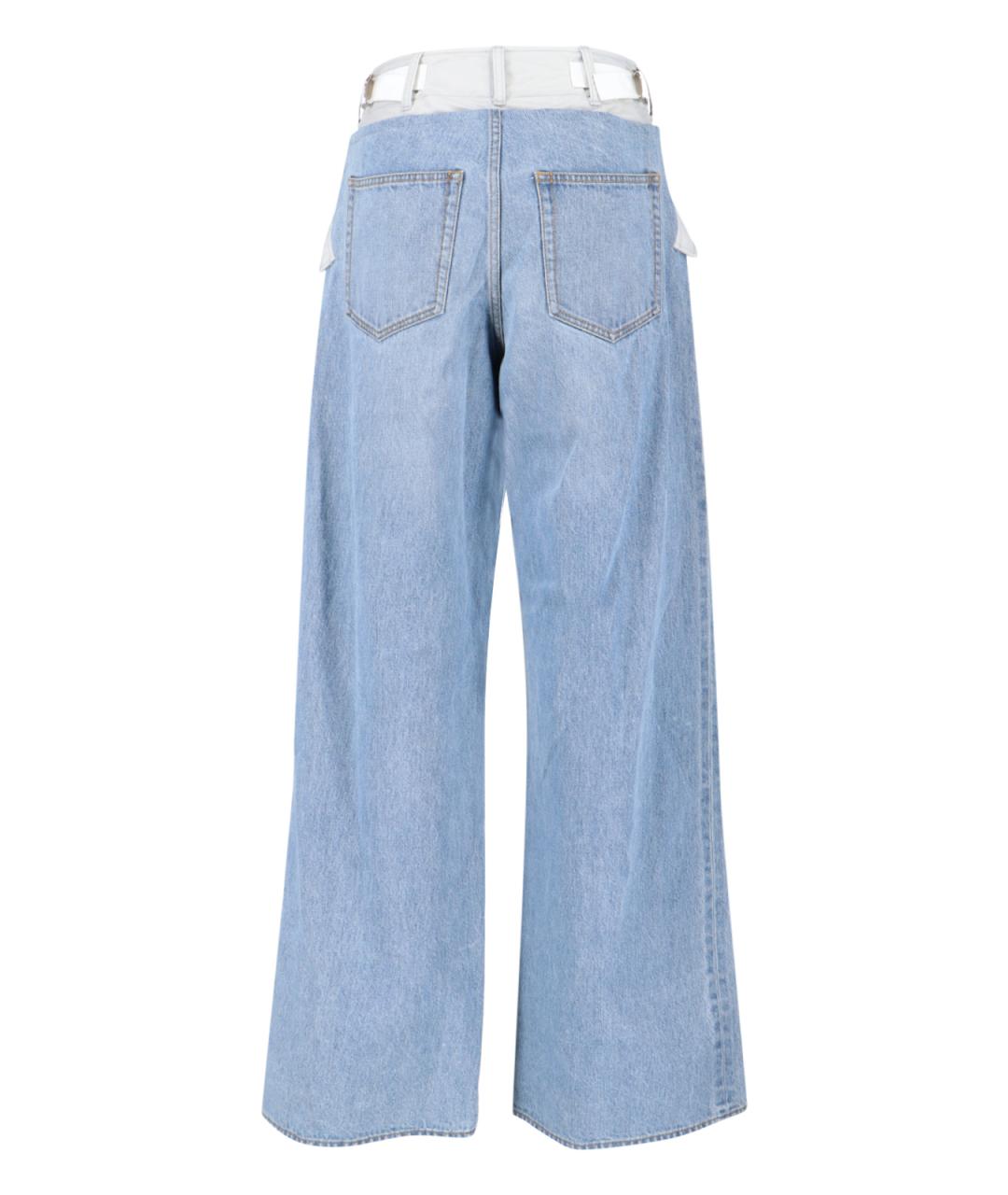 SACAI Голубые хлопковые прямые джинсы, фото 2