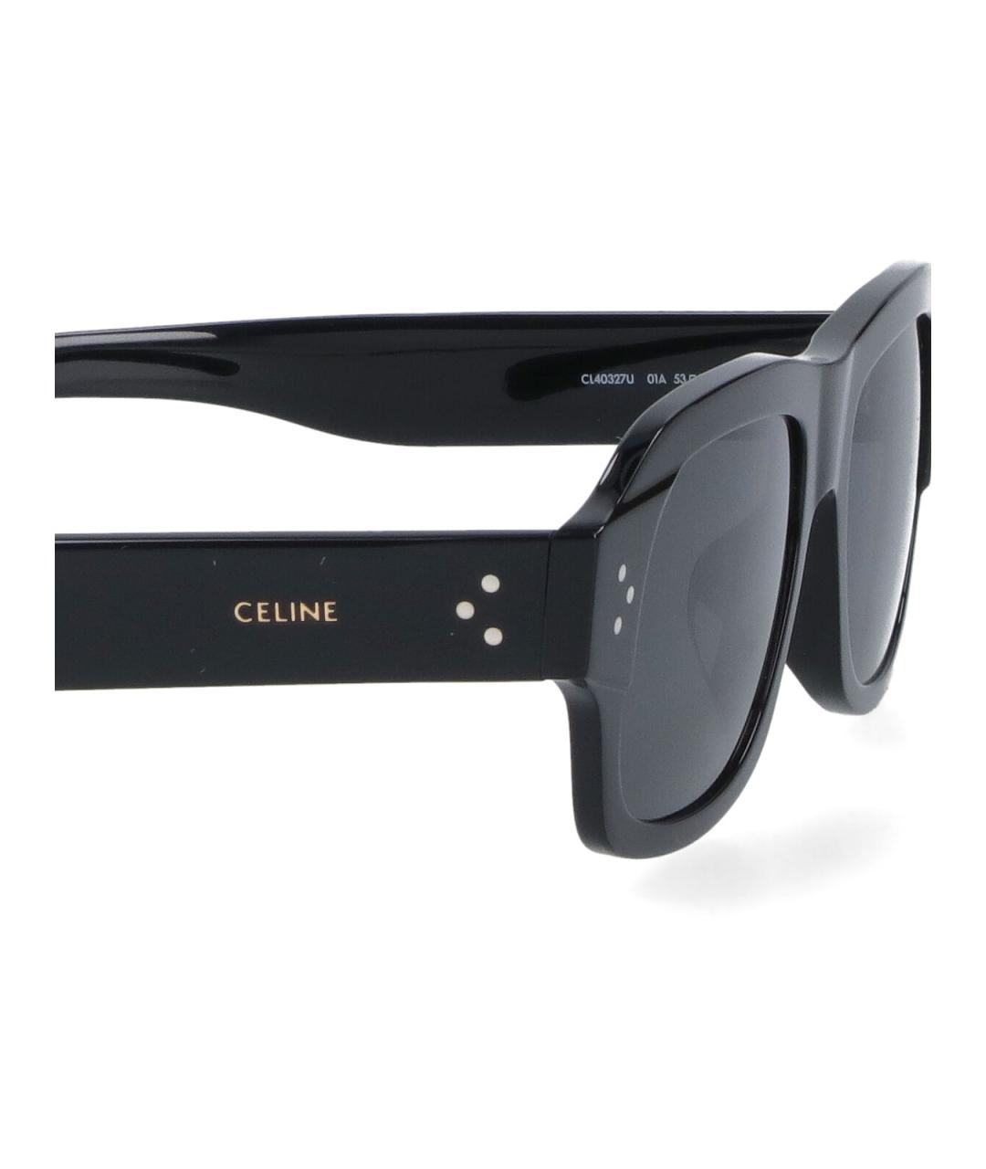 CELINE Черные пластиковые солнцезащитные очки, фото 3