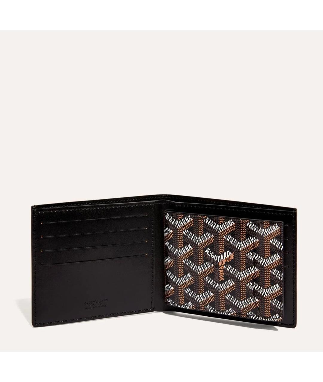 GOYARD Черный кожаный кошелек, фото 3