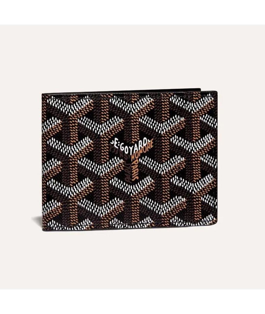 GOYARD Черный кожаный кошелек, фото 4
