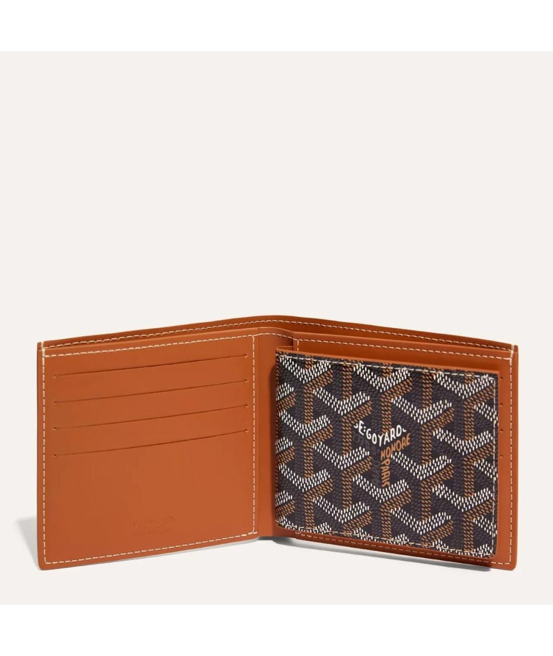 GOYARD Коричневый кошелек, фото 3
