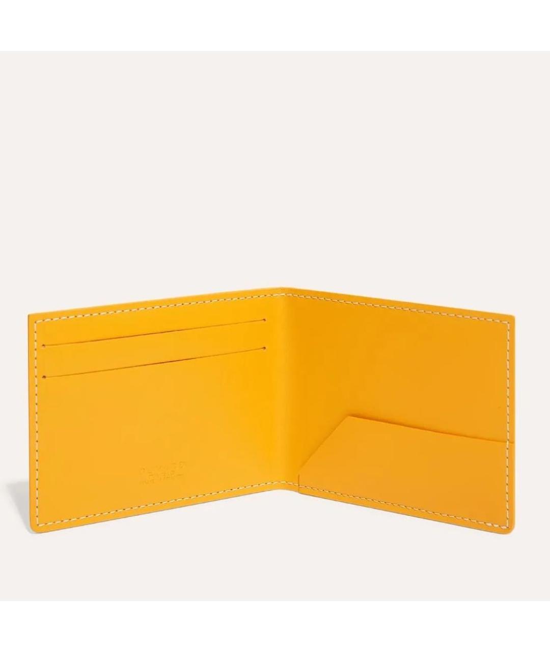 GOYARD Желтый кошелек, фото 2