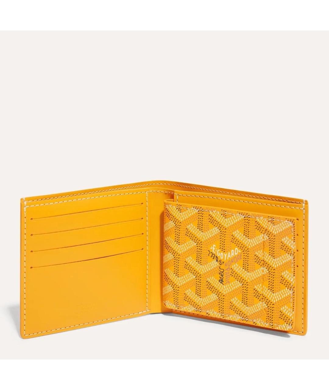 GOYARD Желтый кошелек, фото 3