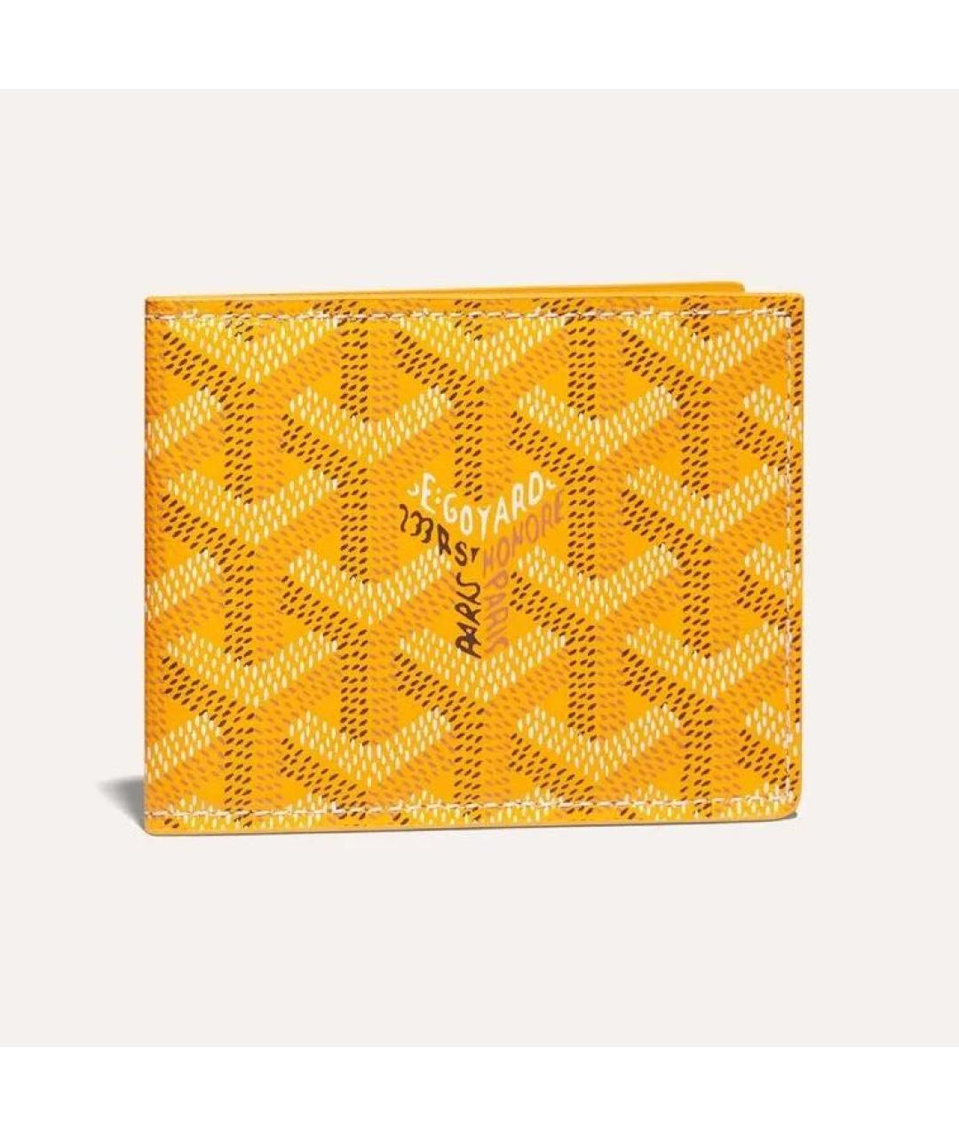 GOYARD Желтый кошелек, фото 4