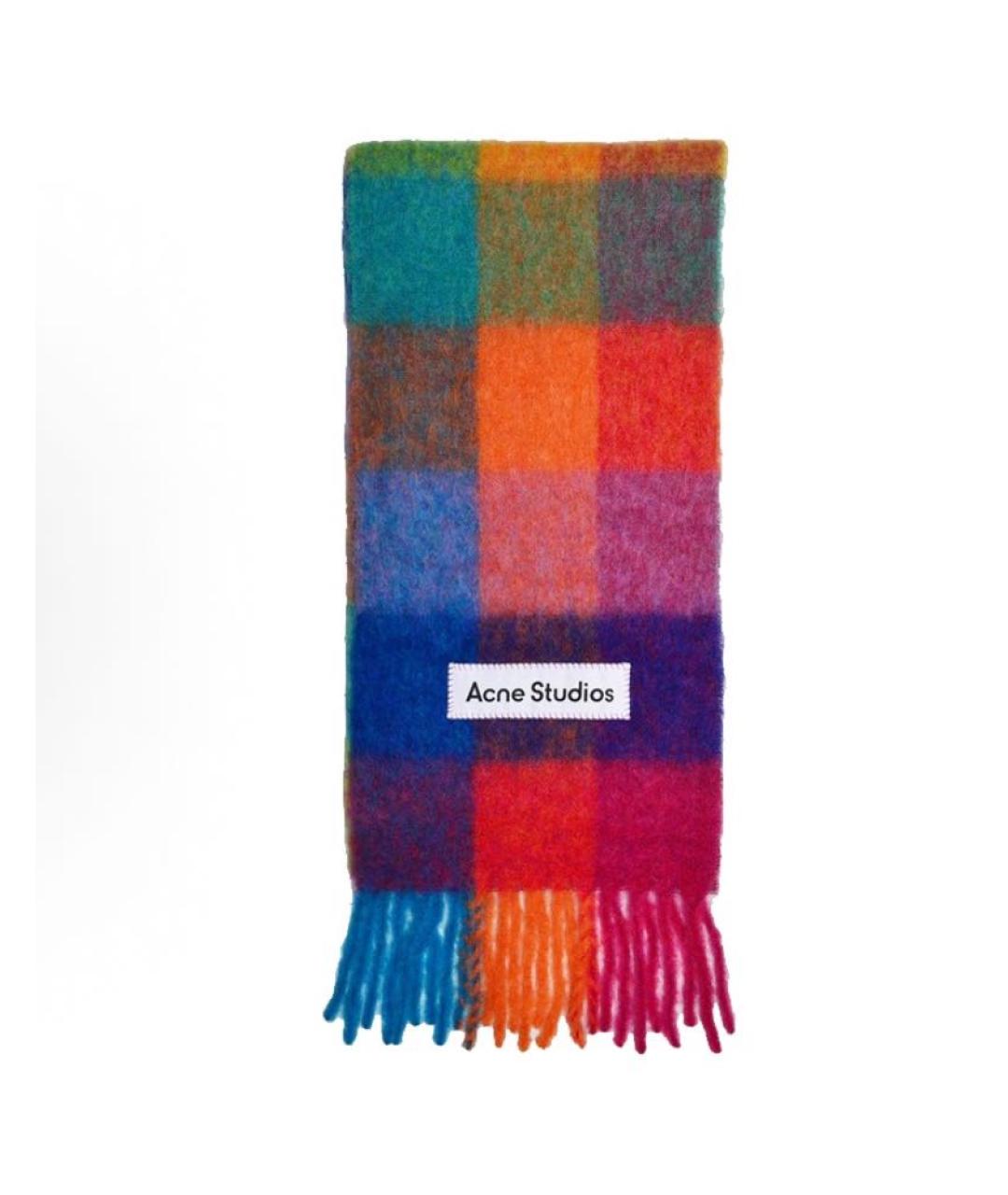 ACNE STUDIOS Мульти шерстяной шарф, фото 2
