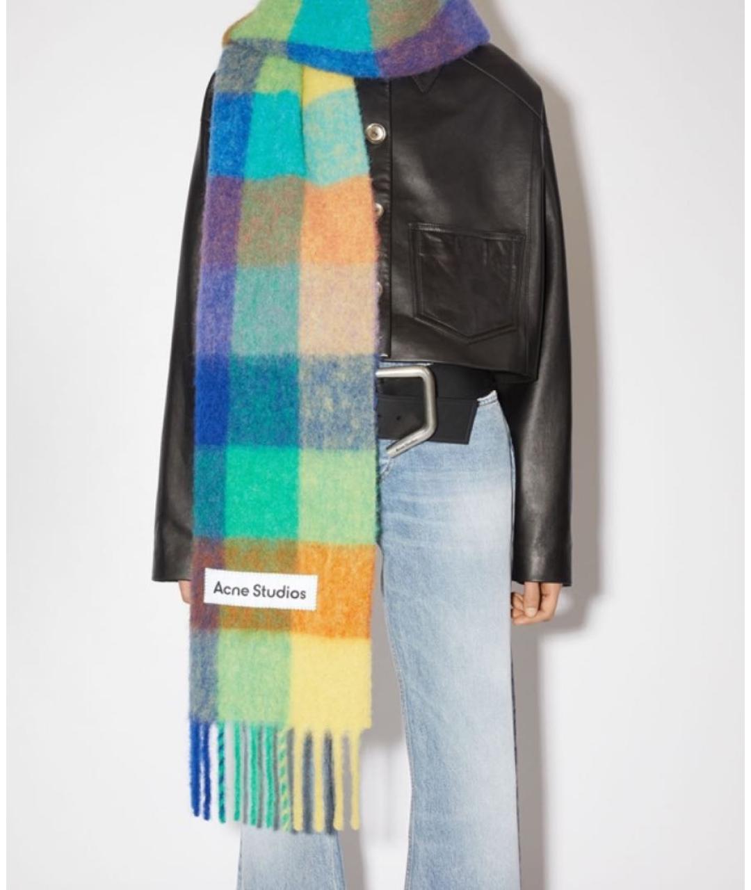 ACNE STUDIOS Мульти шерстяной шарф, фото 2