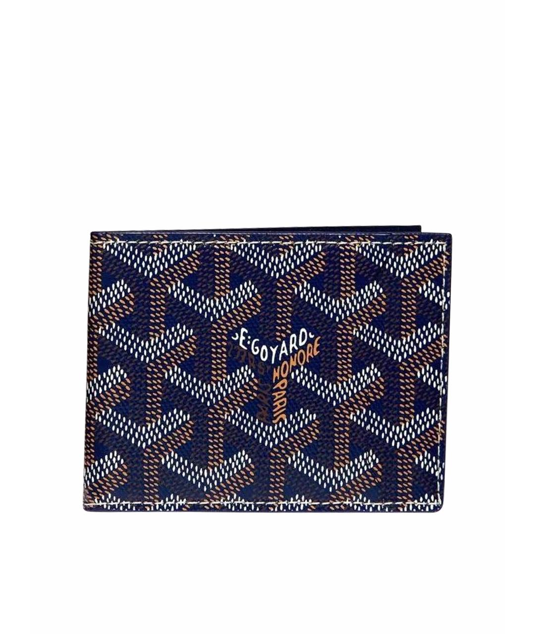 GOYARD Темно-синий кожаный кошелек, фото 1
