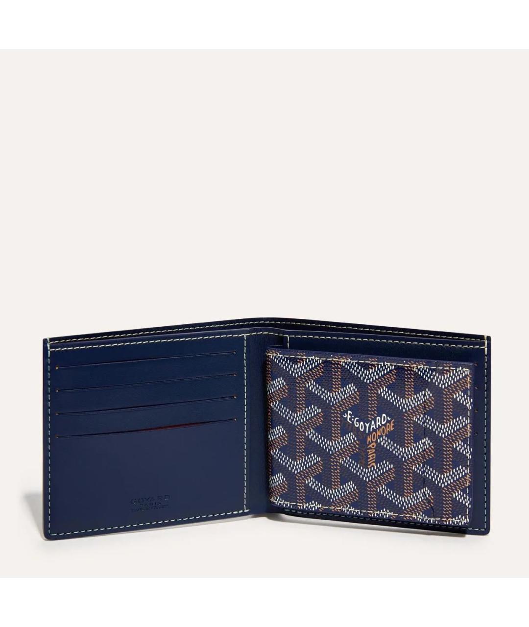 GOYARD Темно-синий кожаный кошелек, фото 3