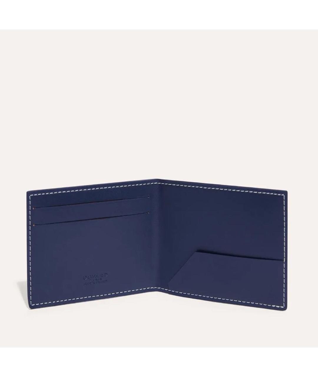 GOYARD Темно-синий кожаный кошелек, фото 2