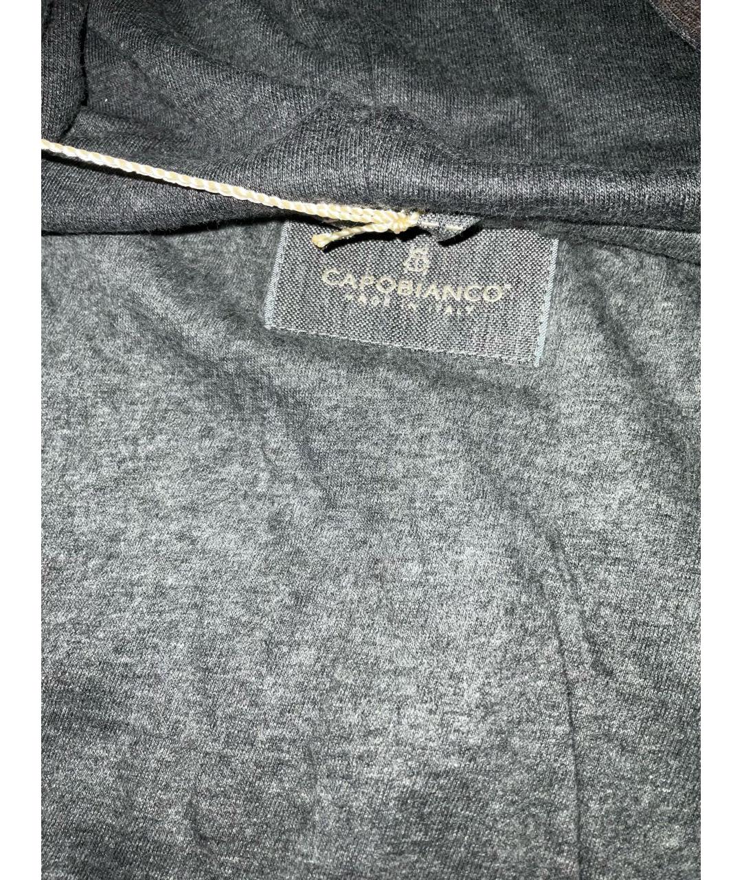 CAPOBIANCO Серый хлопковый спортивный костюм, фото 4