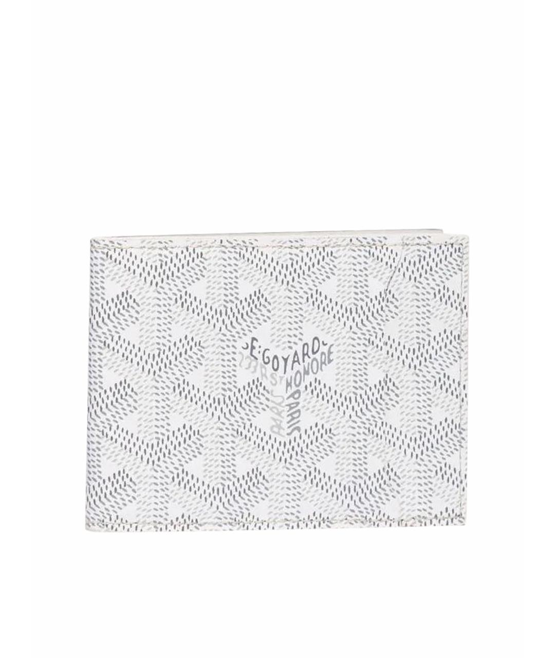 GOYARD Белый кожаный кошелек, фото 1