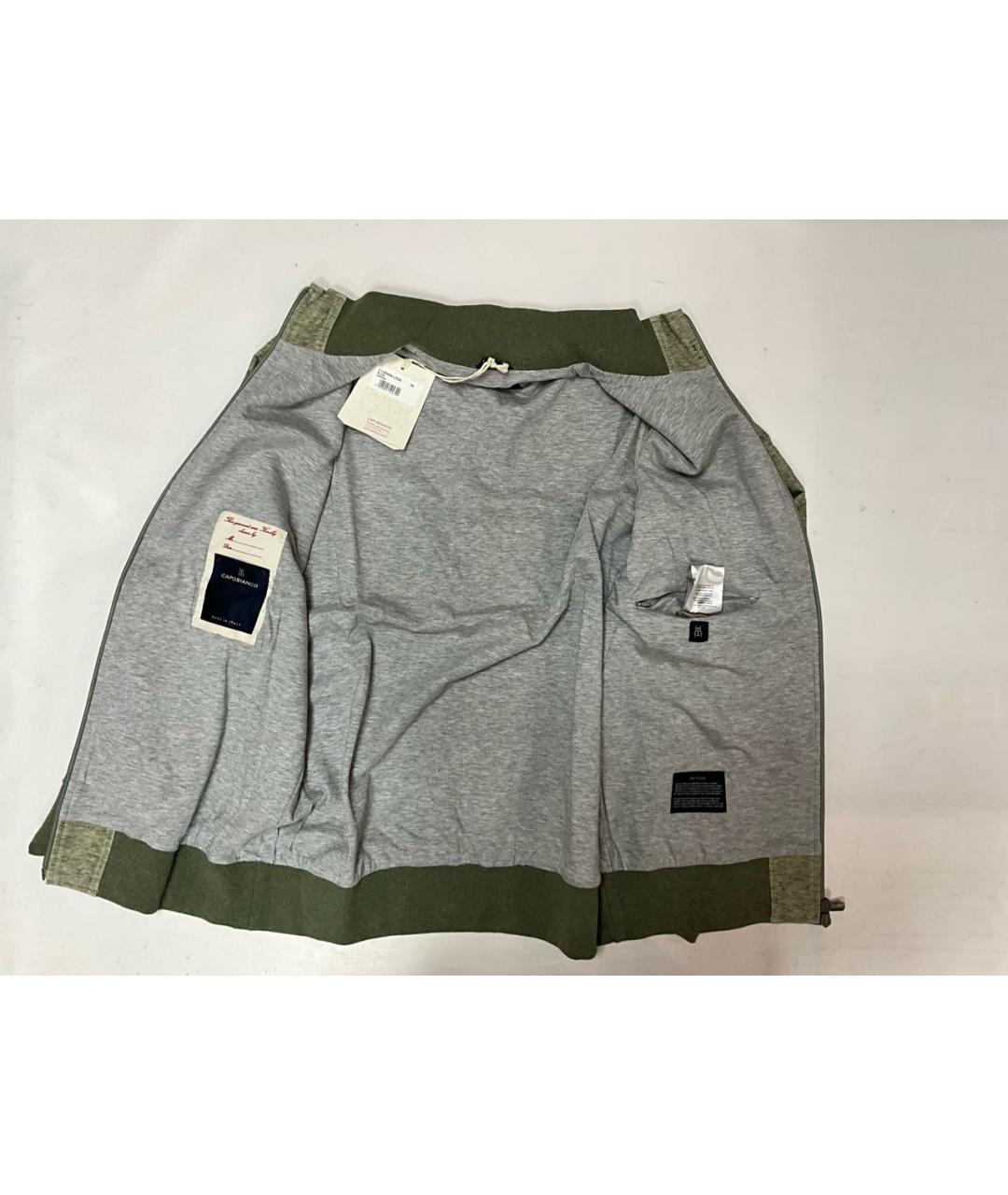 CAPOBIANCO Салатовый льняной спортивный костюм, фото 2