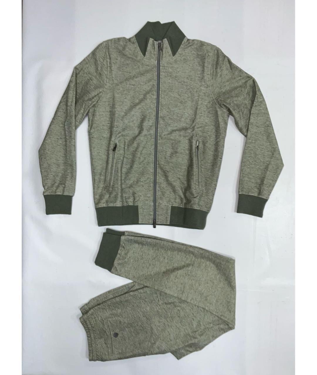 CAPOBIANCO Салатовый льняной спортивный костюм, фото 8