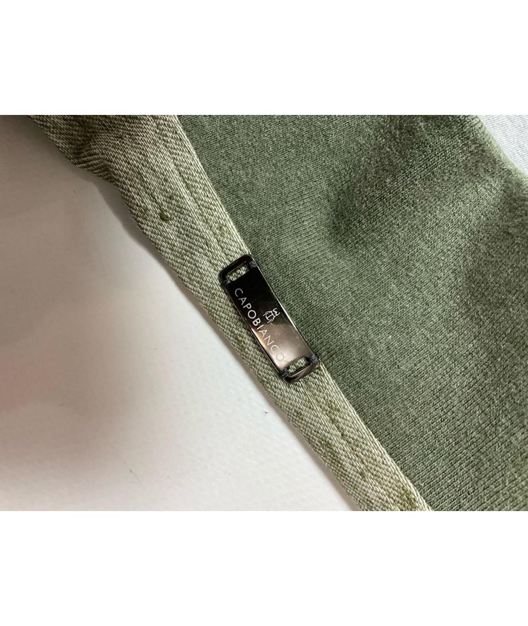 CAPOBIANCO Салатовый льняной спортивный костюм, фото 7