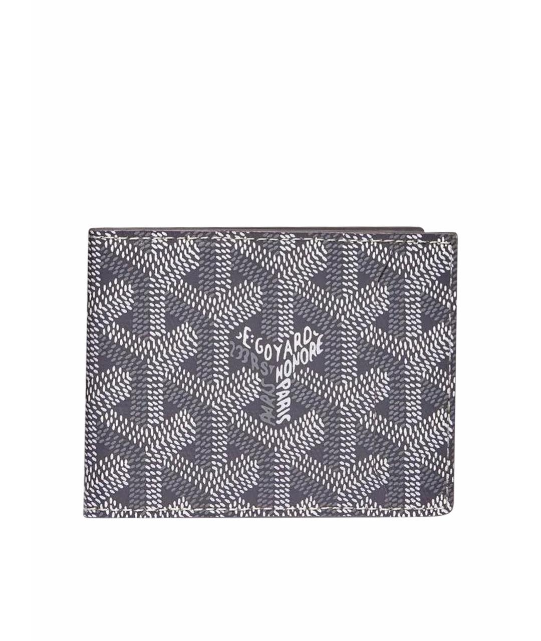 GOYARD Серый кожаный кошелек, фото 1
