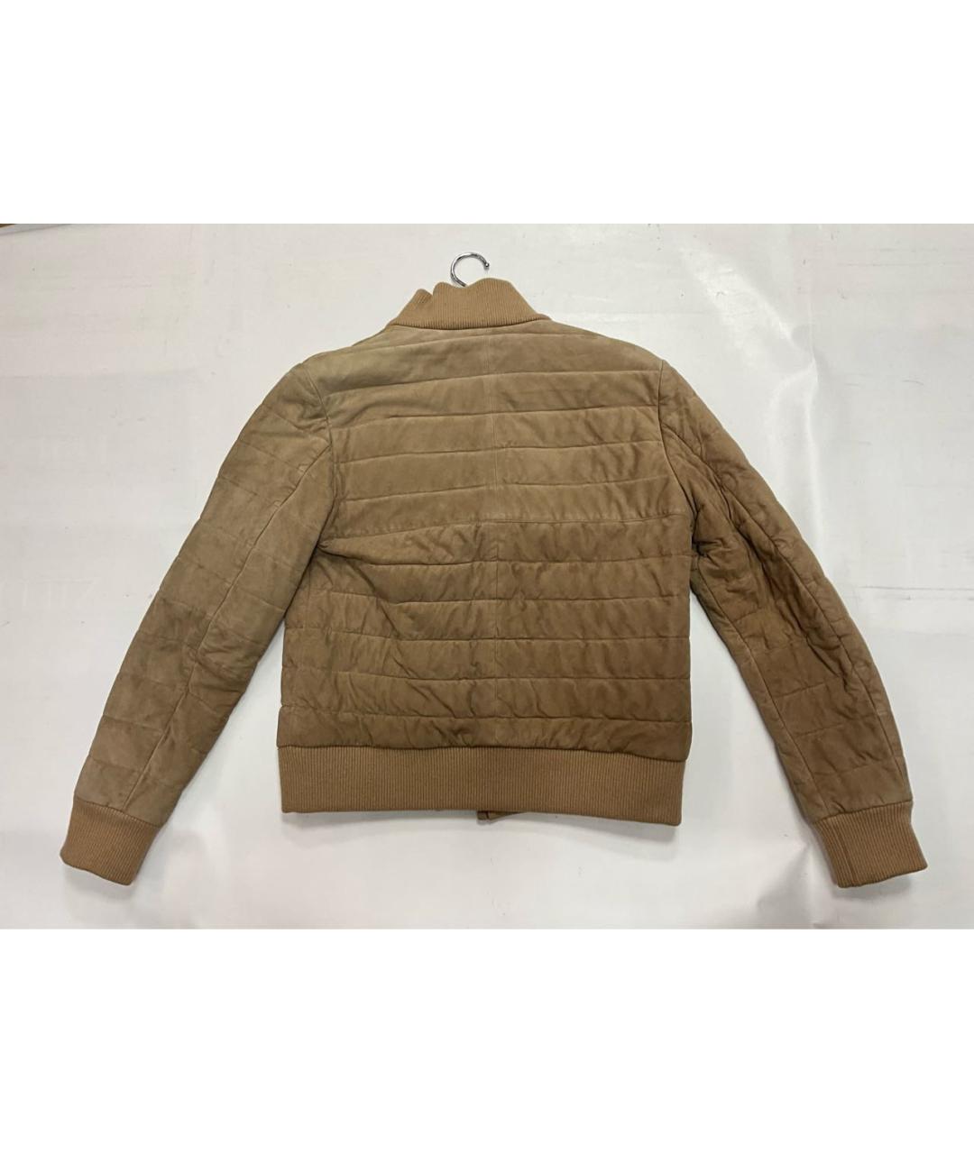 HERNO Бежевая замшевая куртка, фото 3