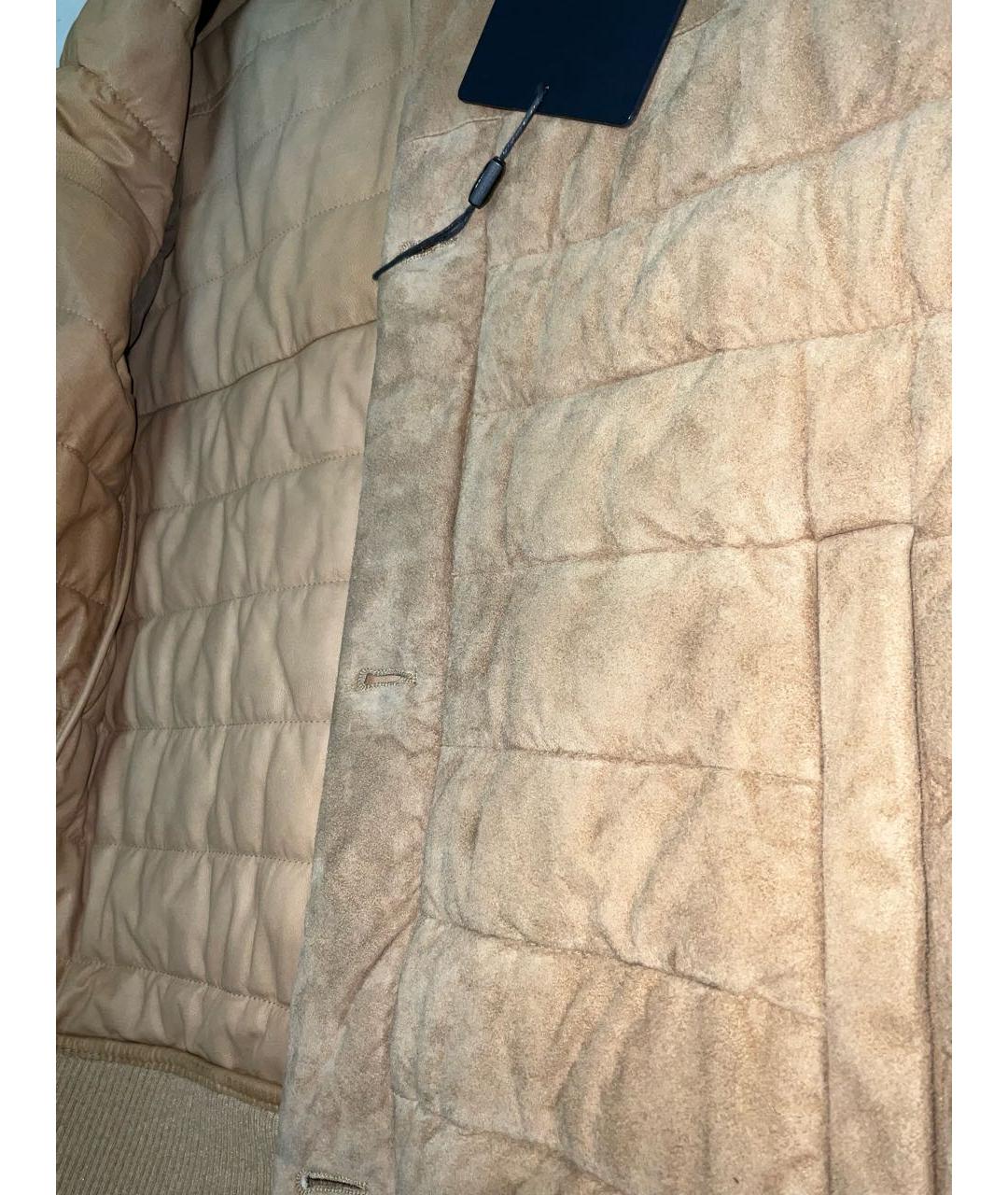 HERNO Бежевая замшевая куртка, фото 5