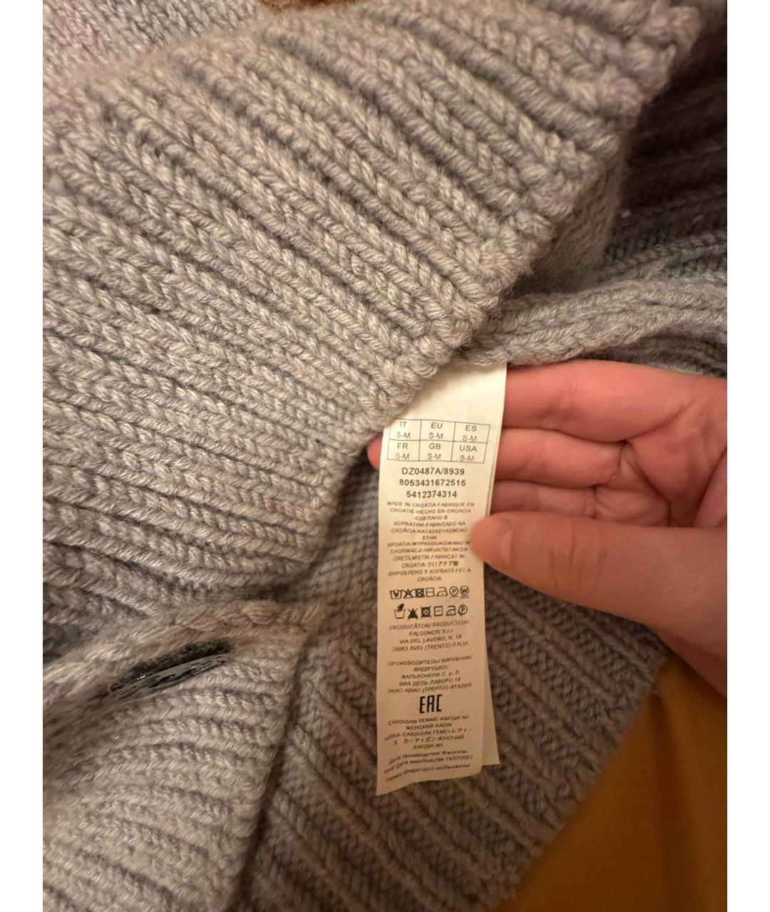 FALCONERI Антрацитовый шерстяной джемпер / свитер, фото 4