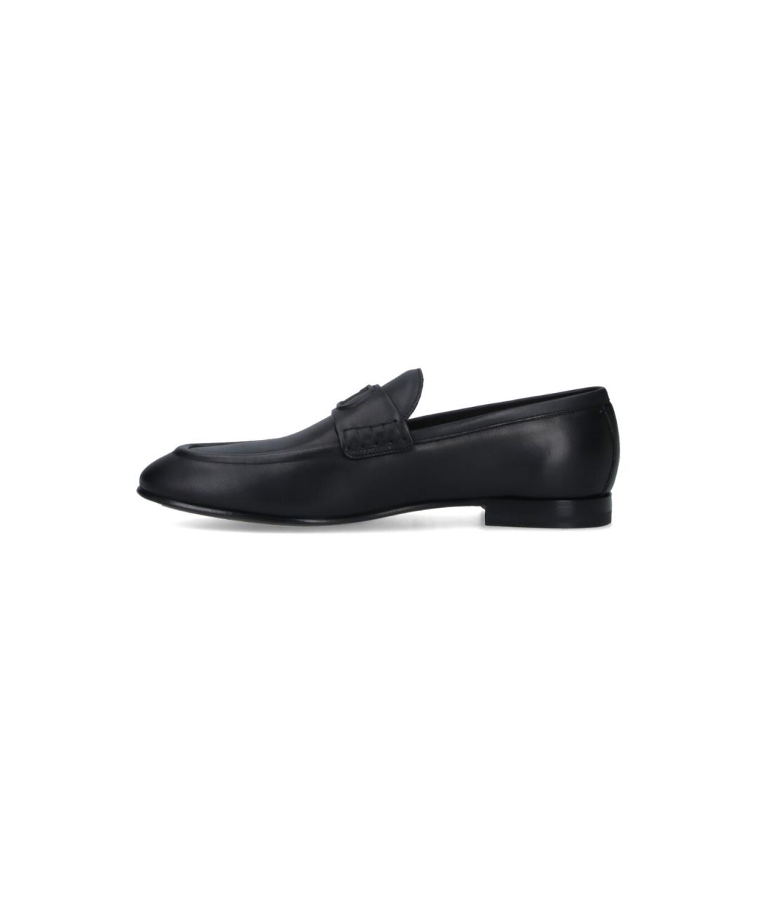 CHRISTIAN DIOR Черные кожаные лоферы, фото 4