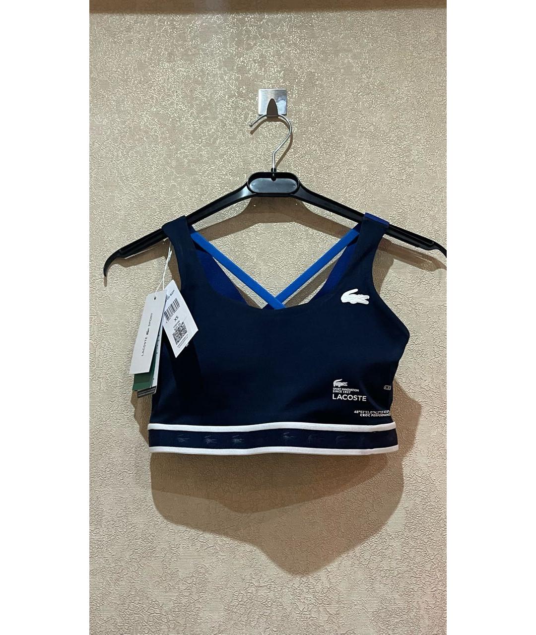 LACOSTE Синяя полиэстеровая майка, фото 8