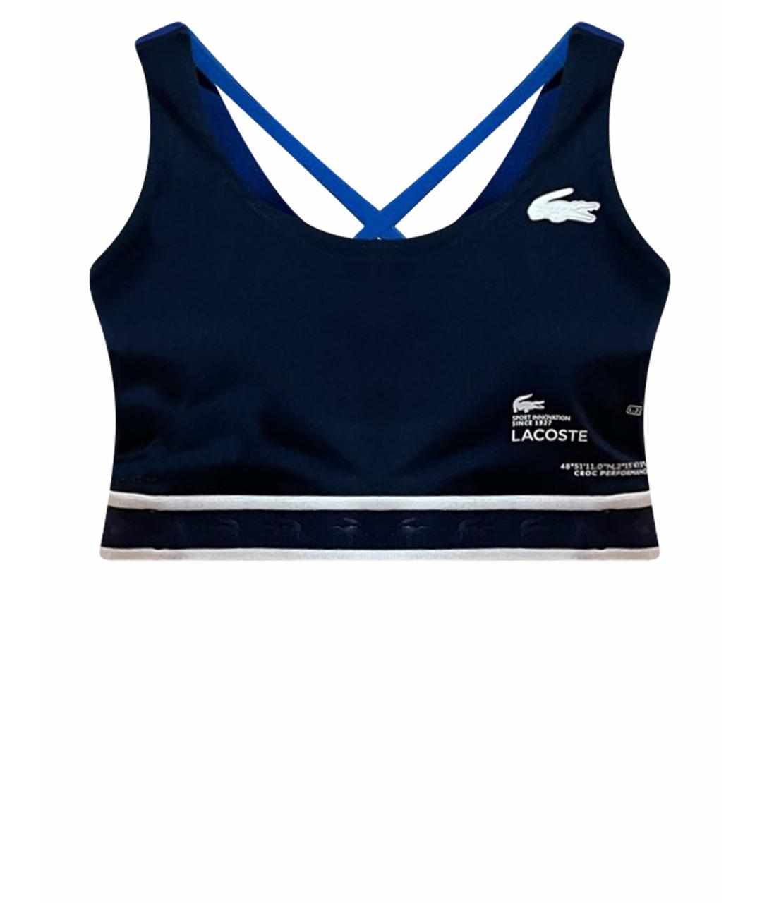 LACOSTE Синяя полиэстеровая майка, фото 1